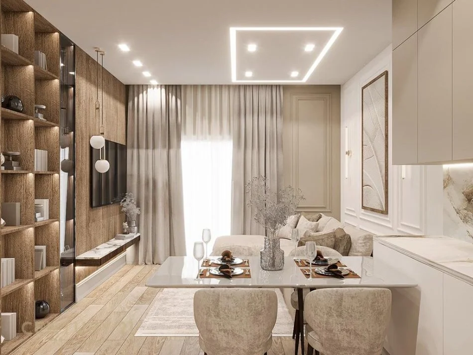 Tirane, jepet me qera apartament 1+1 Kati 7, 75 m² 1.400 € (qender)