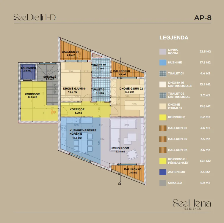 Tirane, shitet 2+1 Kati 1, 124 m² 230.000 € (Rruga Xhaferr Shaba)