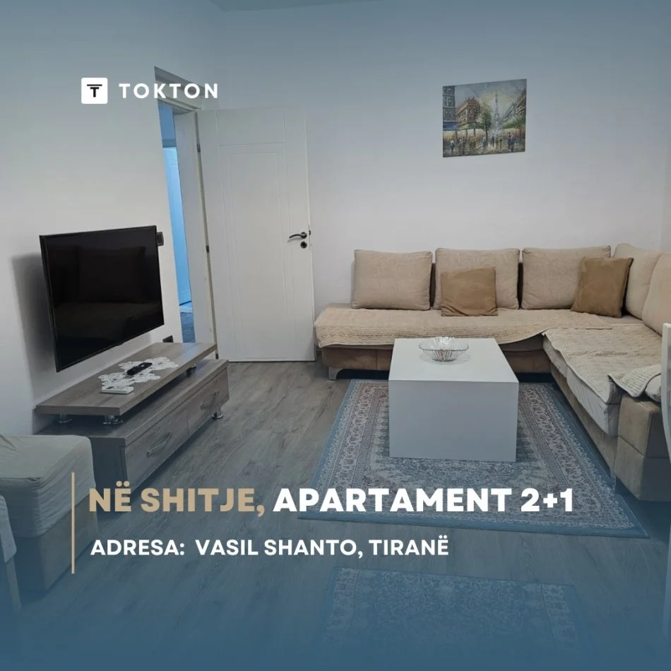 Tirane, shitet 2+1 Kati 3, 68 m² 130.000 € (VASIL SHANTO)