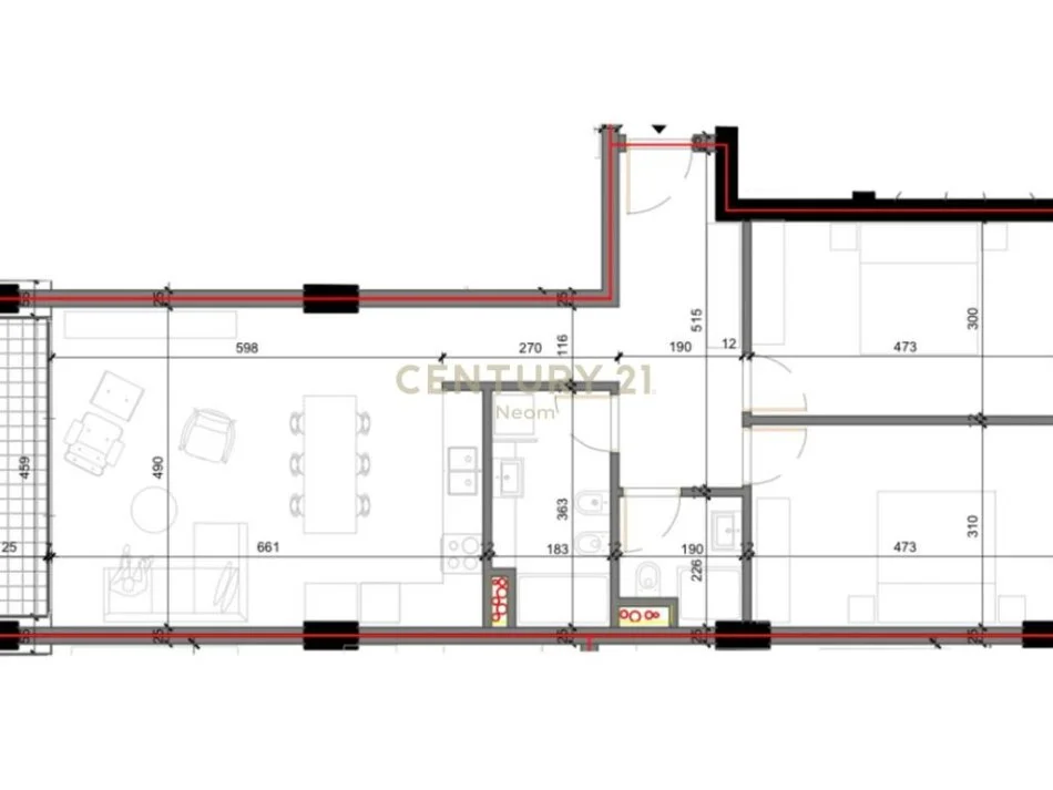 Tirane, shitet apartament 2+1 Kati 3, 113 m² 122.000 € (shkoze)