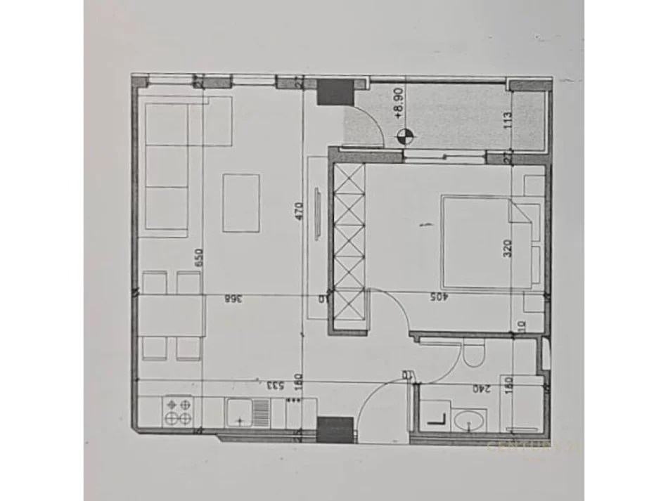 Tirane, shitet apartament 1+1 Kati 2, 145.000 m² 145.000 € (bulevardi i ri)