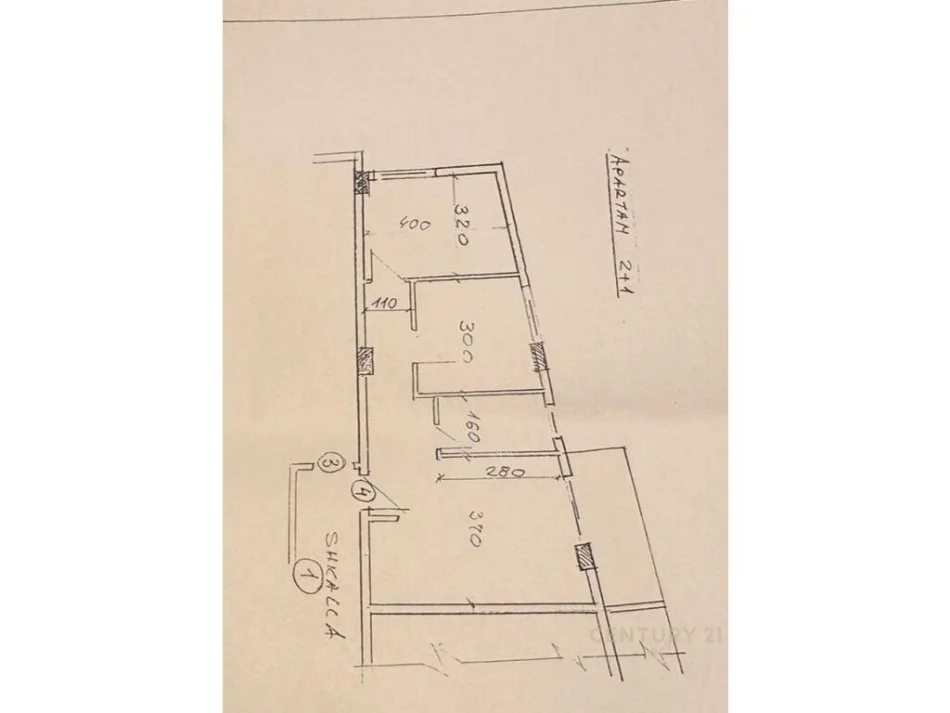 Tirane, shitet apartament 2+1 Kati 2, 78 m² 93.000 € 