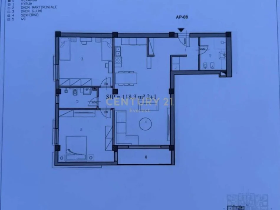 Tirane, shitet apartament 2+1 Kati 2, 128 m² 140.470 € (Tufine)