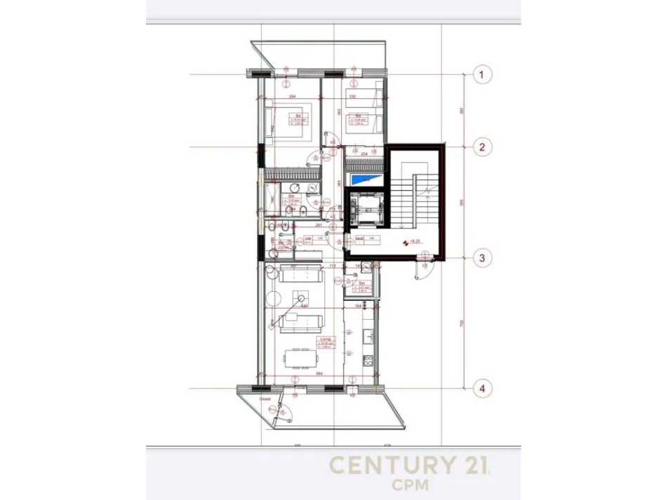 Tirane, jepet me qera zyre Kati 2, 153 m² 1.800 € (Rruga e Kosovarve)
