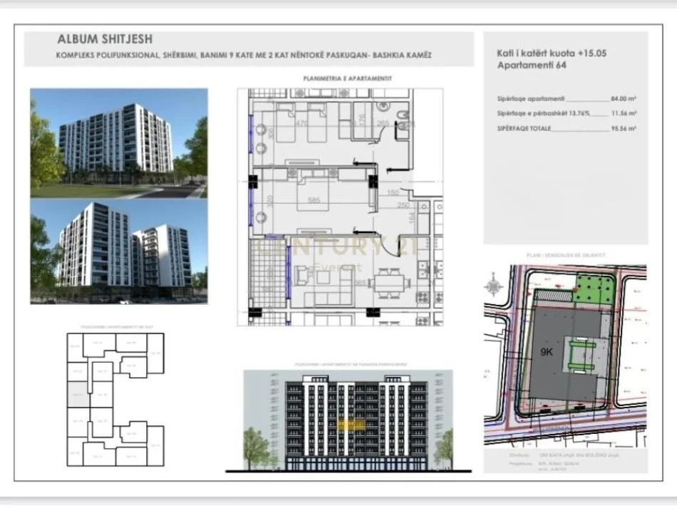 Tirane, shitet apartament 2+1 Kati 2, 96 m² 115.000 € (PASKUQAN)