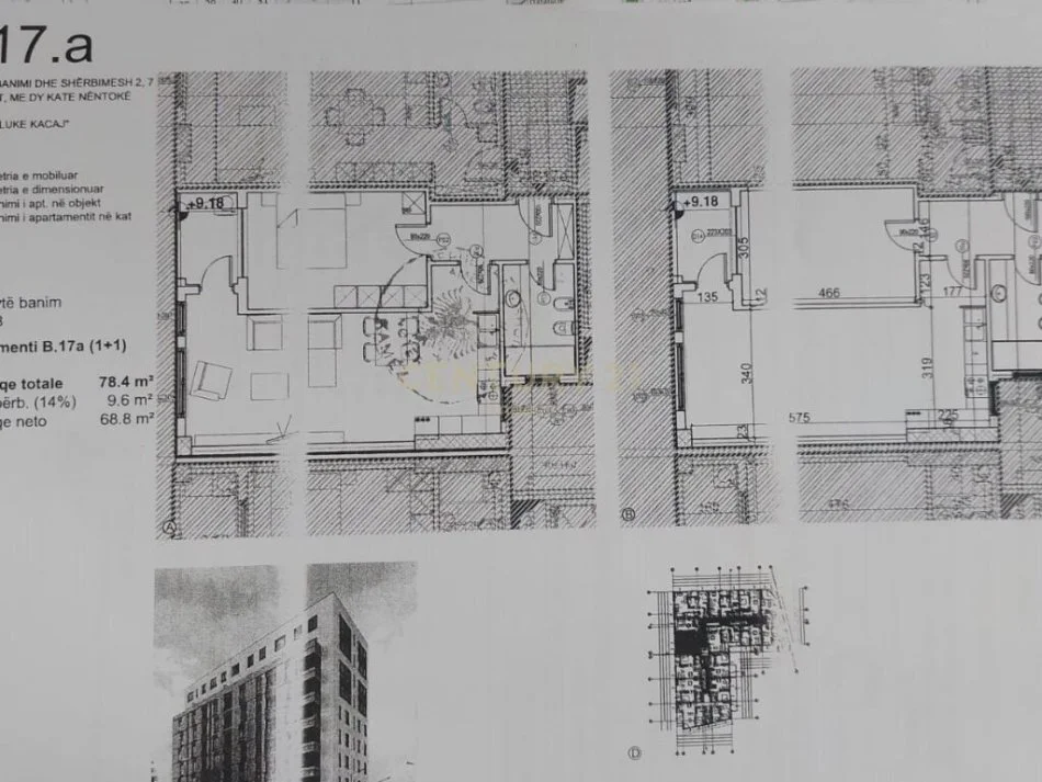 Tirane, shes apartament 1+1 Kati 2, 78 m² 94.080 € 