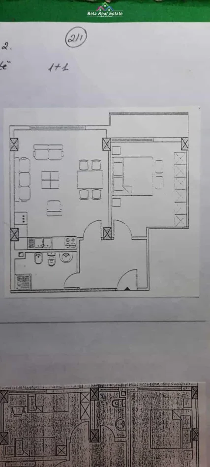 Tirane, shes apartament 1+1+Ballkon Kati 4, 66 m² 126.000 € (5 maji)