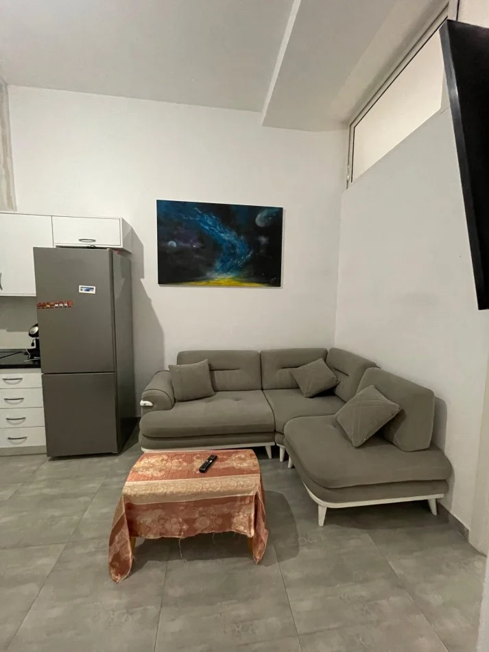 Okazion!!!! te Kompleksi Kontakt Tirane, shes apartament 1+1+Ballkon Kati 1, (Frosina Plaku