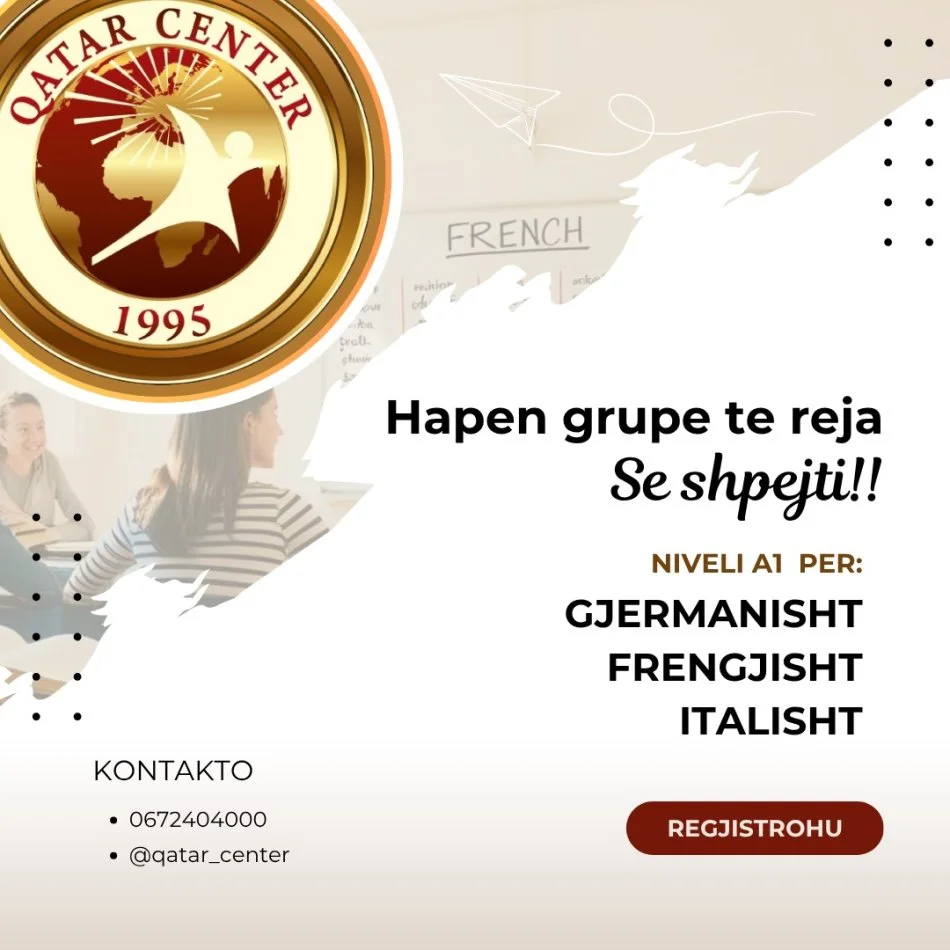 Tirane, kurse gjuhe anglisht | italisht | gjermanisht Gjermanisht – Frëngjisht – Italisht