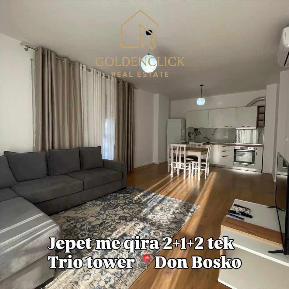 Tirane, jepet me qera apartament 2+1 Kati 2, 101 m² 750 € (Trio tower)