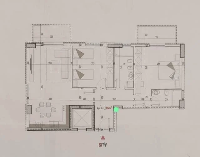 Tirane, shes apartament 2+1 Kati 2, 120 m² 97.000 Euro (Kamez)