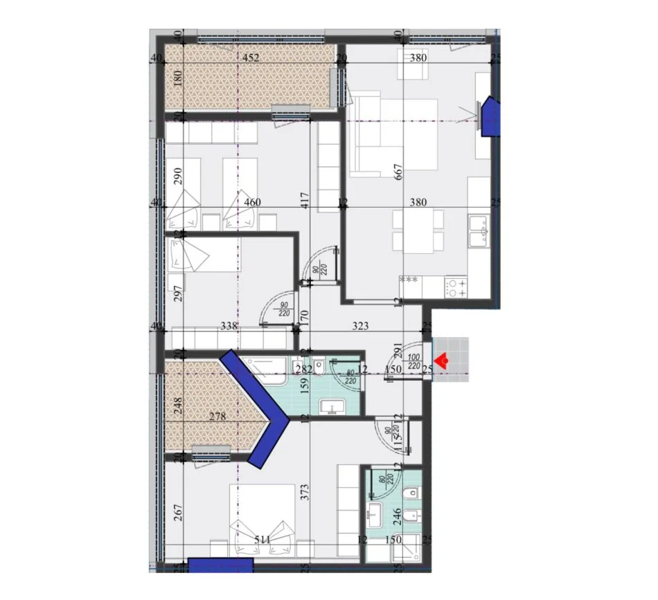 Tirane, shitet apartament 3+1 Kati 4, 140 m² 238.000 € (Rruga Dritan Hoxha)