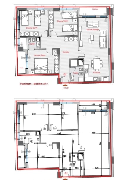 Shqiperi, shes apartament 3+1+Ballkon Kati 2, 141 m² 255.000 € (Bulevardi i Ri)