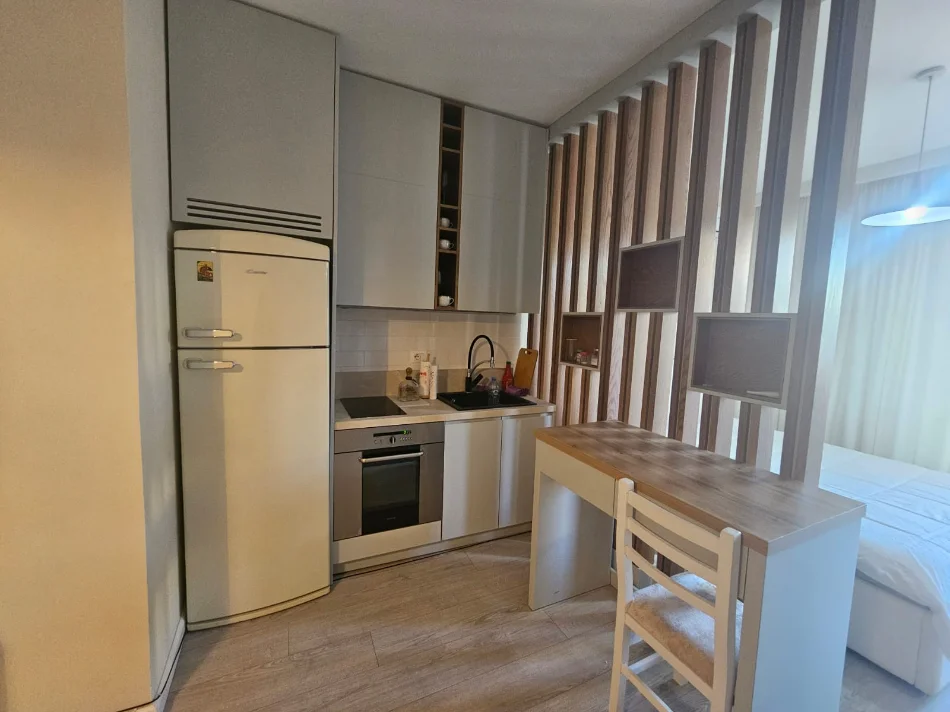 Tirane, jepet me qera garsonier Kati 8, 500 € (ish blloku)