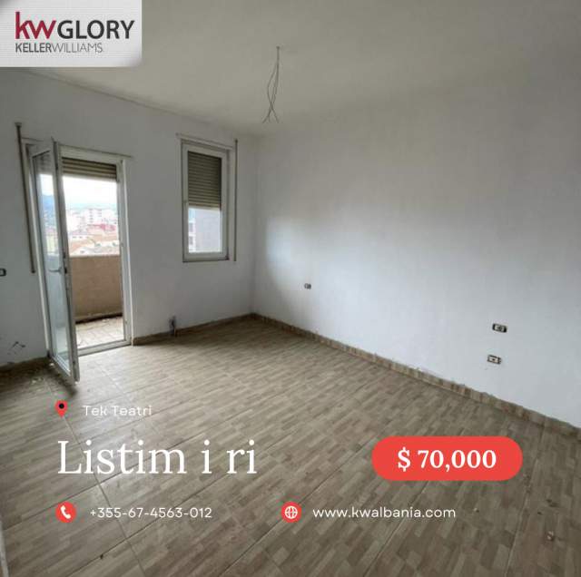 Shkoder, shitet apartament 2+1+BLK Kati 6, 79 m² 70.000 Euro (Teatri)