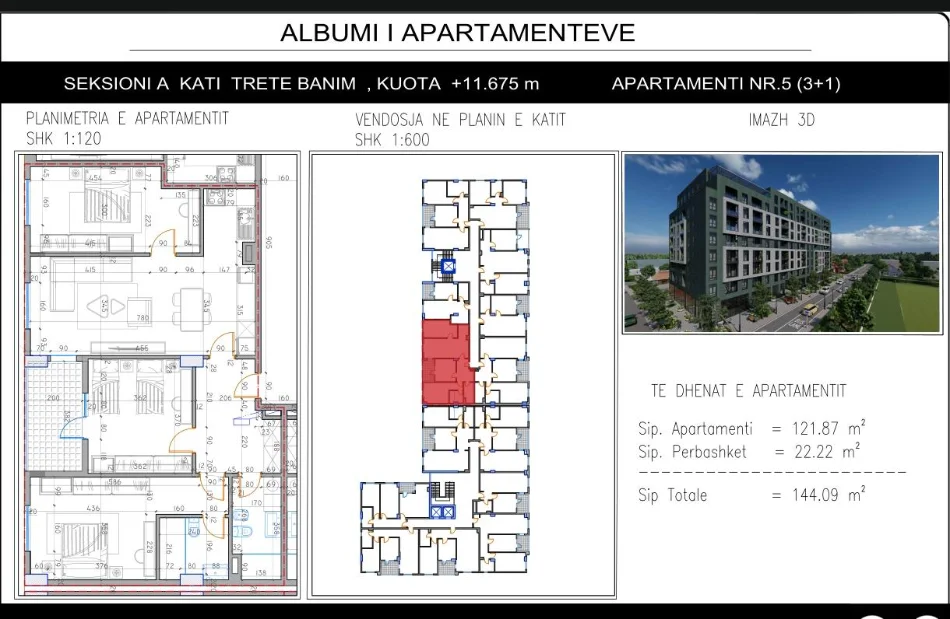 Tirane, shitet apartament , 
