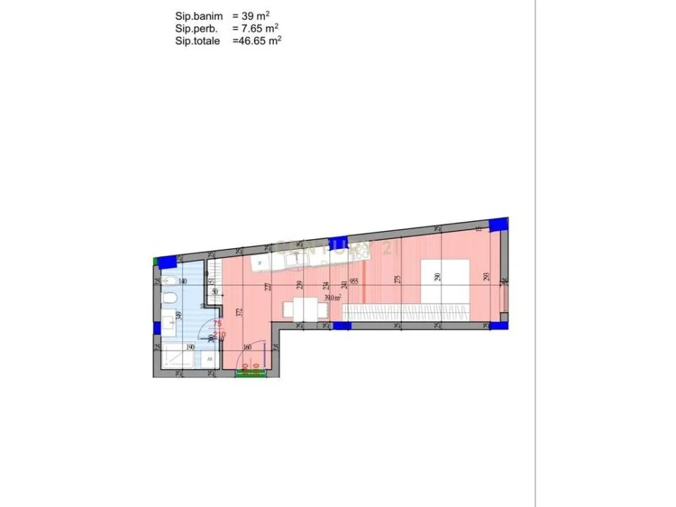 Tirane, shitet garsonier Kati 2, 47 m² 70.000 € 