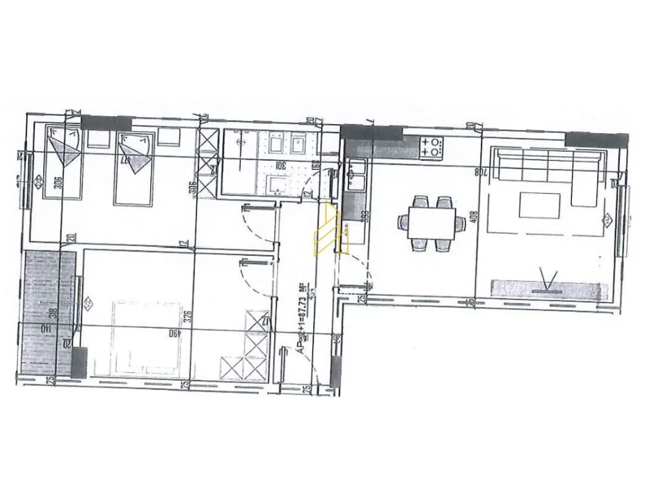 Tirane, shitet apartament 2+1+Ballkon Kati 5, 103 m² 123.168 € (Ring Side Residence)