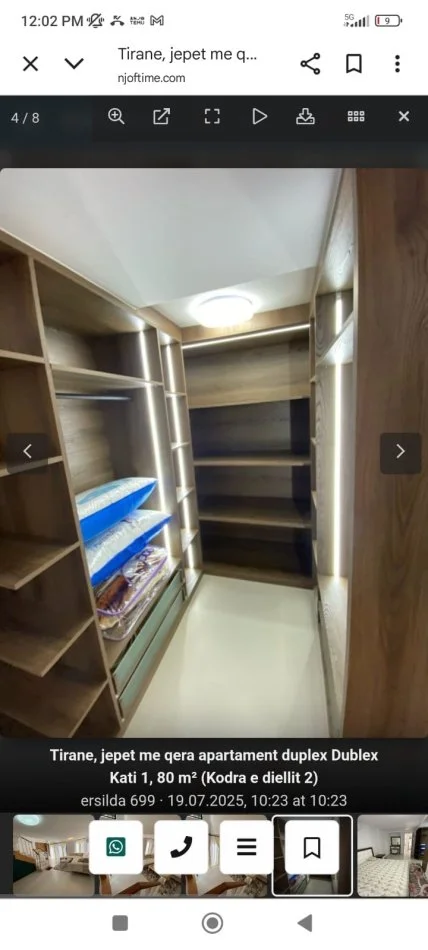 Tirane, jepet me qera apartament