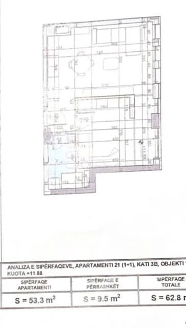 Vlore, shitet apartament 1+1+Ballkon Kati 4, 