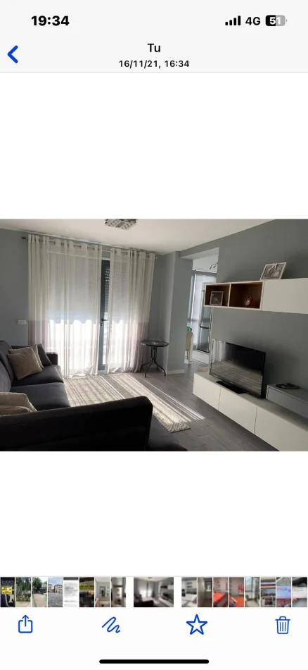 Tirane, jepet me qera apartament 2+1 Kati 6, 100 m² 600 € (ish fusha e aviacionit)