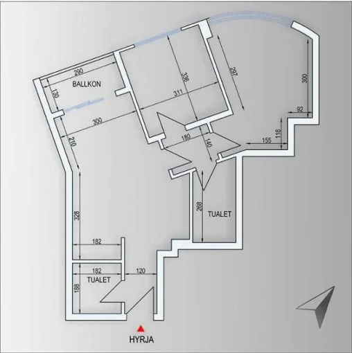 Tirane, jepet me qera apartament 1+1 Kati 2, 85 m² 850 € (Tek LeBon Parfe, Rruga Ndreko Rino.)