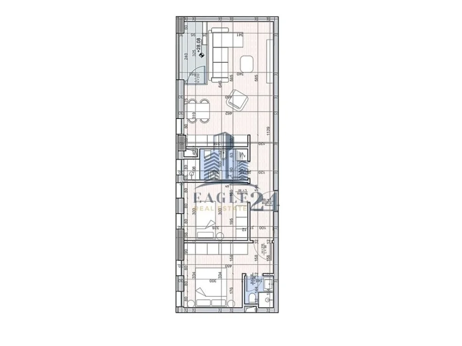 Tirane, shitet apartament 2+1 Kati 8, 90 m² 135.000 € (ASTIR)