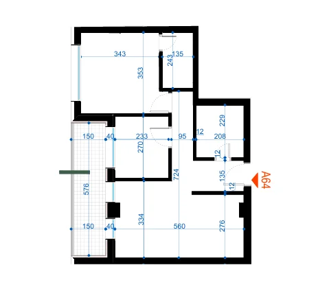 Tirane, shes apartament 2+1+Ballkon Kati 6, 84 m² 109.200 € (Rruga 5 Maji)
