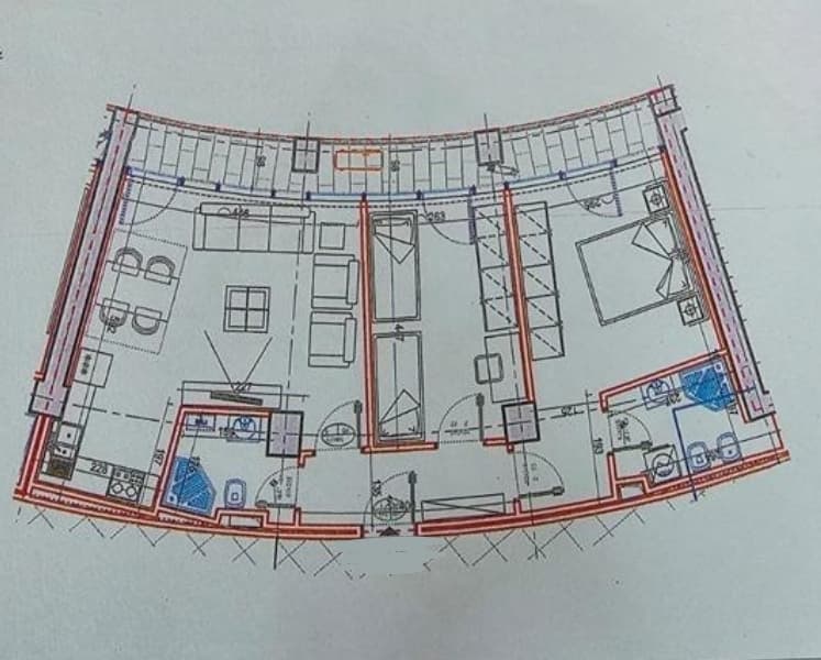 Tirane, jepet me qera zyre Kati 1, 102 m² 1.600 € (Lake View Residence)