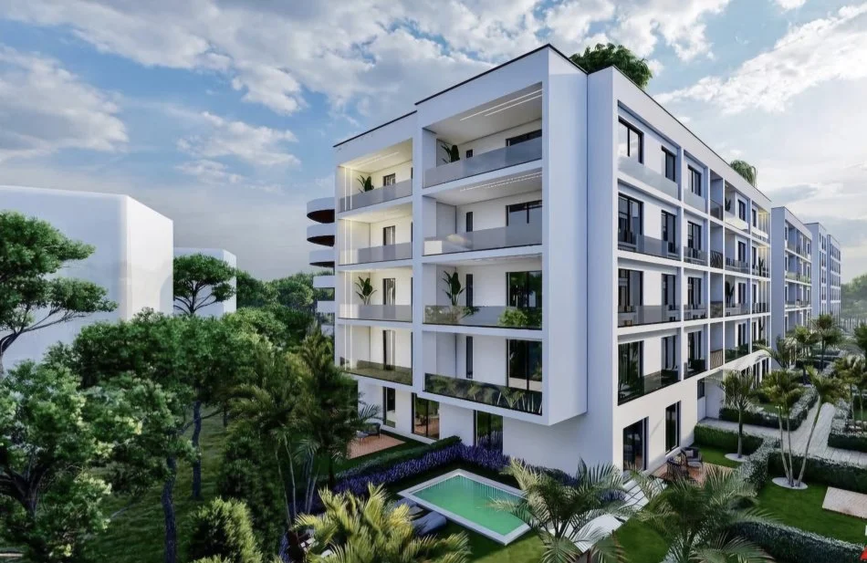 Golem, shes apartament 1+1+Ballkon Kati 1, 79 m² 95.000 € (Liburna Residence, Golem)