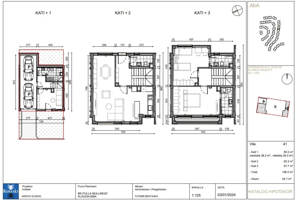 Tirane, shitet Vile 3 Katshe Kati 3, 196 m² 380.000 € (Rruga e Turdive)