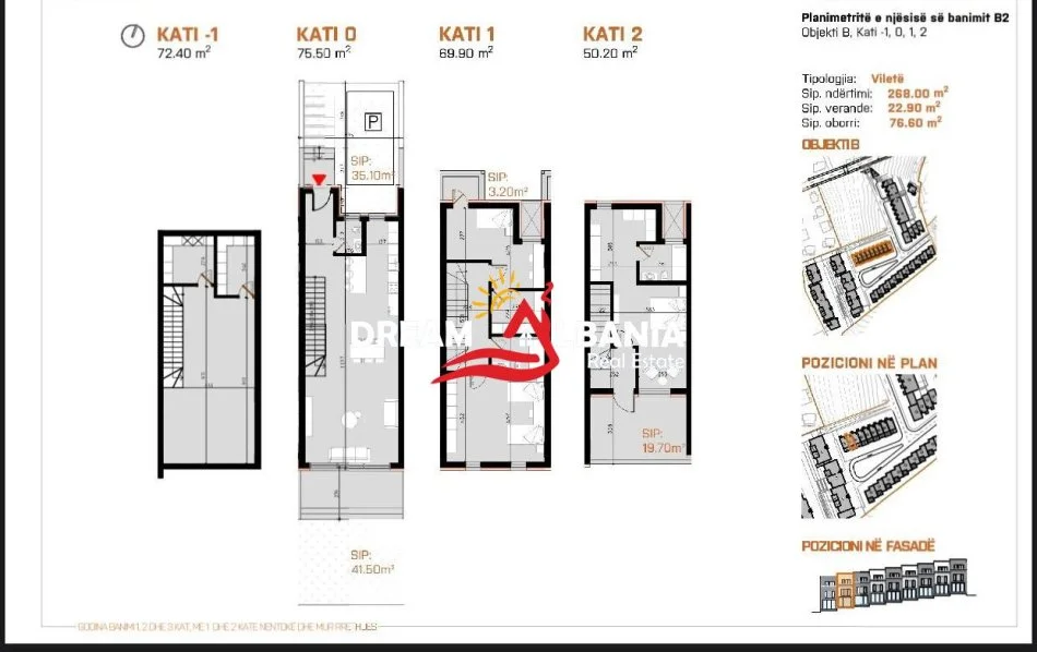Tirane, shitet Vile 3 Katshe Kati 3, 344 m² 650.000 € (PICCADILLY RESIDENCE ,TEG)