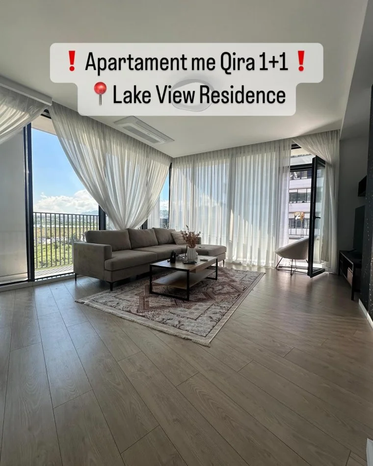 Tirane, jepet me qera apartament 1+1+Aneks+Ballkon , 87 m² 1.500 € (Lake View Residence, Rruga e Kosovareve)