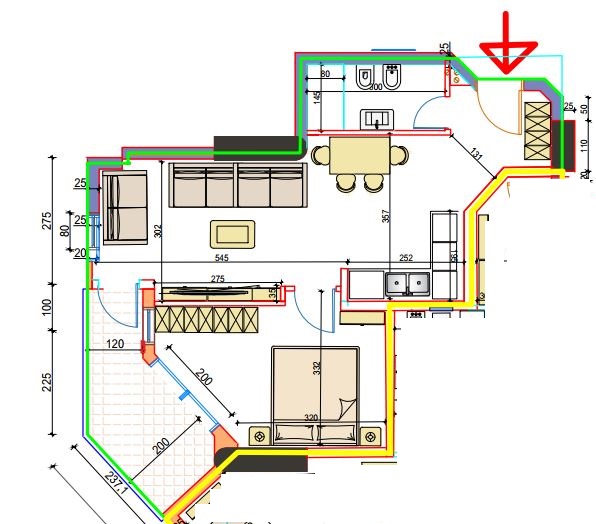 Tirane, shitet apartament 1+1+A+BLK Kati 3, 82 m² 1.800 Euro/m2 (Mine Peza)