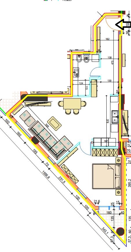 Tirane, shitet apartament 1+1+A+BLK Kati 3, 82 m² 1.800 Euro/m2 (Mine Peza)