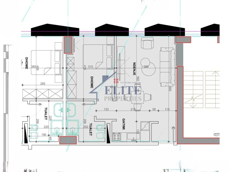 Tirane, shitet apartament 1+1+Ballkon Kati 16, 76 m² 250.000 € (Ish Ekspozita)