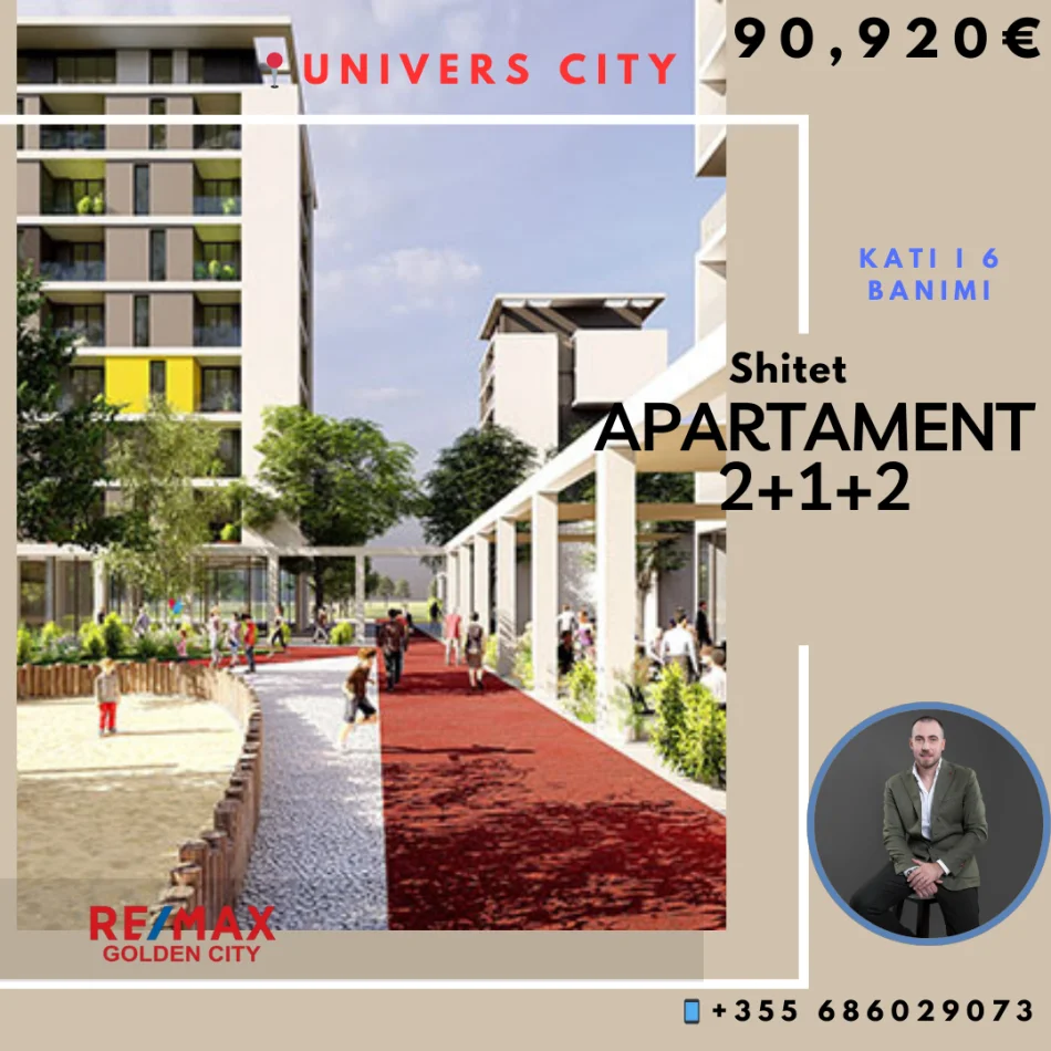 Tirane, shitet apartament 2+1 Kati 6, 90.920 € 