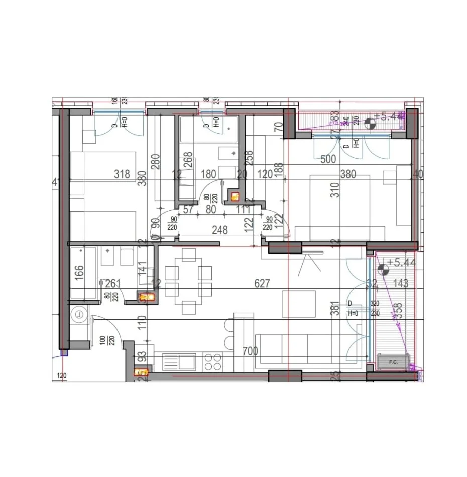 Eksluzve- Shitet Apartament 2+1+2 ZEMRA FUSHES AVIACIONIT