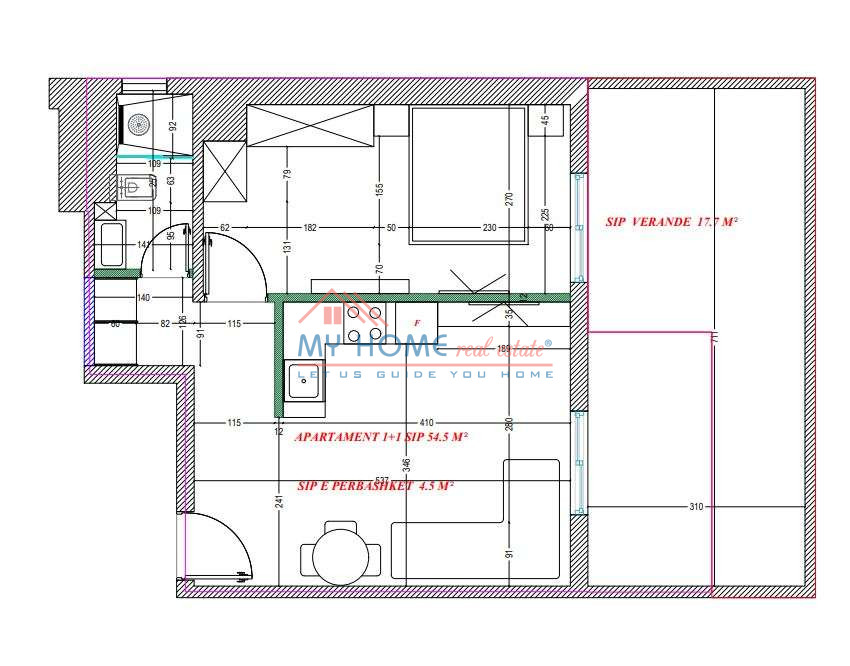 Tirane, shitet apartament 1+1+Ballkon Kati 2, 75 m² 180.000 € (Rruga Medar Shtylla)