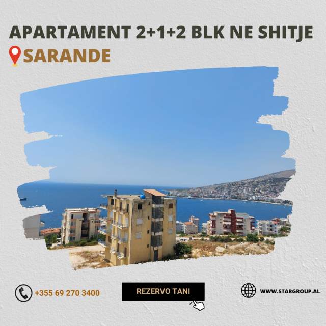 Sarande, shitet apartament 2+1 Kati 3, 128 m² 120.000 Euro (Sarande)