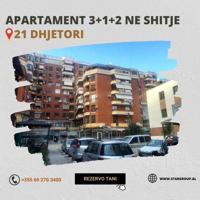 Tirane, shitet apartament 2+1 Kati 4, 110 m² 187.680 Euro (21 Dhjetori)