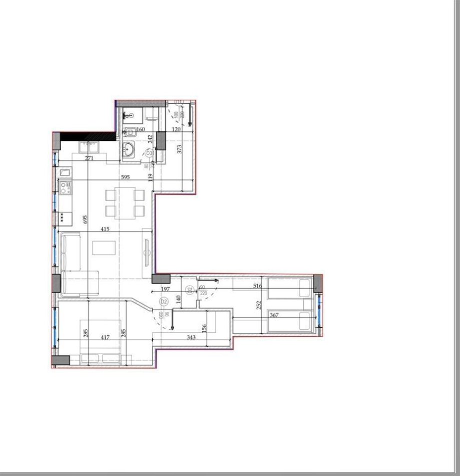 Tirane, shitet apartament 2+1 Kati 1, 94 m² 167.000 € (Kodra e Diellit)
