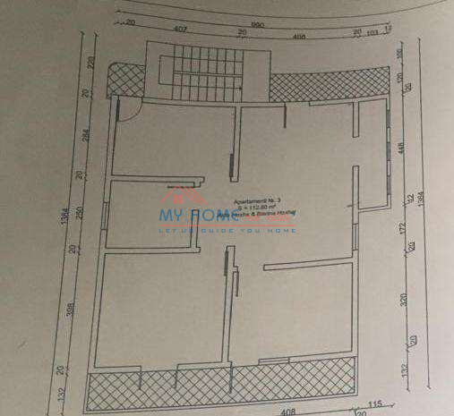 Tirane, shitet apartament 2+1+Ballkon Kati 3, 113 m² 210.000 € (Vasil Shanto)