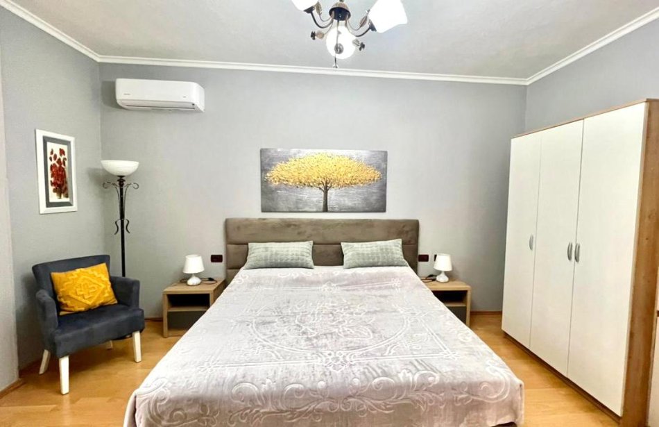 *Me Qera : 1+1+2wc Shkolla e Baletit -  (Lej&Laj) - Buze Rruge - Kt.3 - 600€ - S.75m² - 100% e Re E Pabanuar*