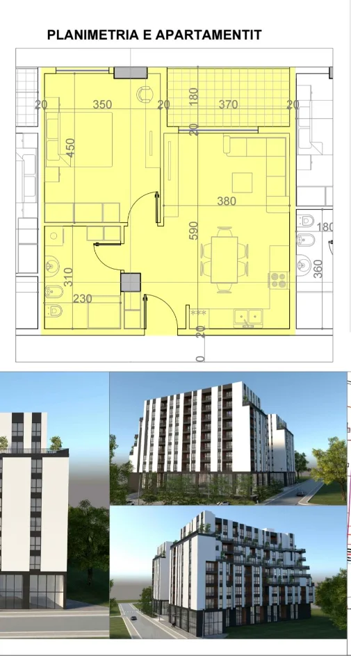 SHITET : 1+1📍Paskuqan (Belfiore Residence) - Orientim:Veri-Lindje🌞 - 80,600€ - Kt.8 - Sp.70m² || Vendodhje Strategjike & Ambient i qete🌳