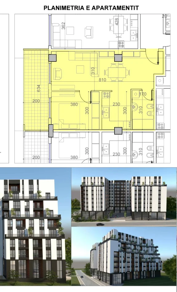 SHITET : 1+1 +Kuzhine e vecuar📍Paskuqan (Belfiore Residence) - Orientim:Jug🌞 - 89,500€ - Sp.78m² || Vendodhje Strategjike & Ambient i qete🌳