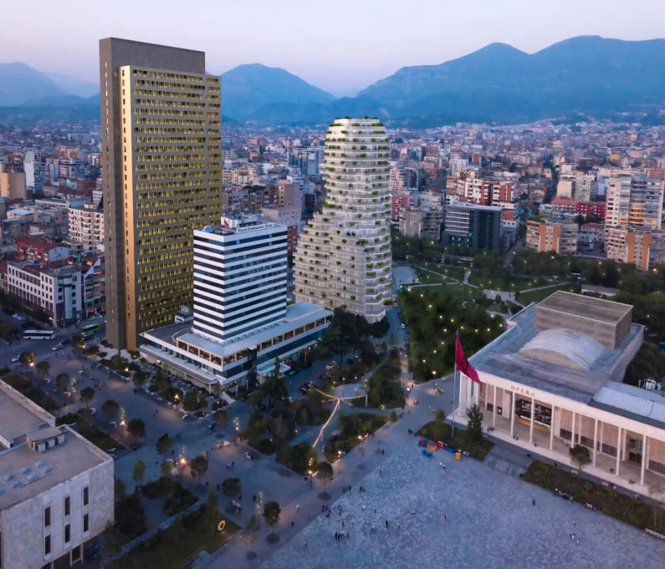 SHITET✨️: 1+1+2wc & Ballkon Gjigand 📍Qender, Tirana's Rock | 574,000€ | 4500€/m2 🔥 Ndertim V.2026