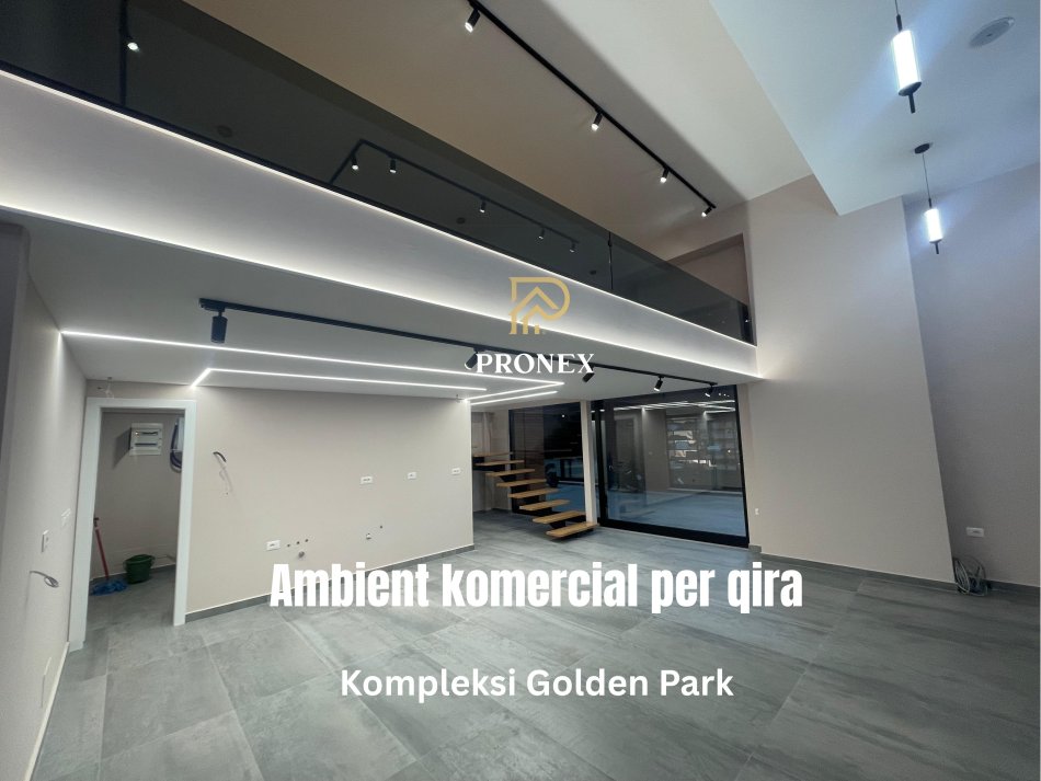 Tirane, jepet me qera ambjent biznesi Kati 0, 100 m² 1.200 € (Kompleksi Golden Park, perballe Spitalit Amerikan 3)