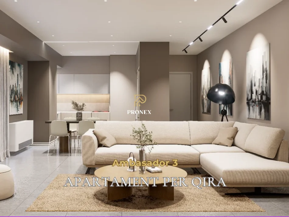 Tirane, jepet me qera apartament 2+1+Ballkon Kati 14, 110 m² 2.500 € (Ambasador 3 prane Arena Kombetare)