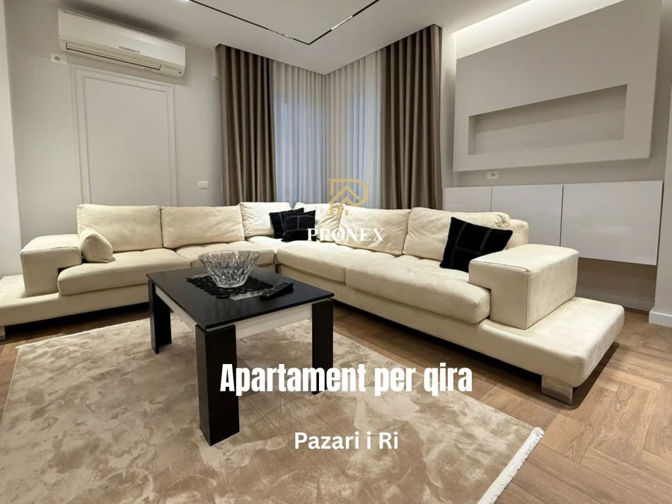 Tirane, jepet me qera apartament 2+1 Kati 5, 100 m² 1.100 € (Pazari i Ri)
